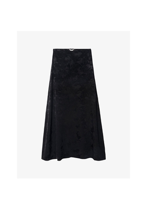 Womens Zadig&Voltaire Jimeno Horse-Jacquard Silk Maxi Skirt