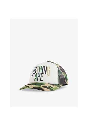 Mens A Bathing Ape Camo Nyc Woven Baseball Cap
