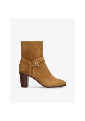 Womens Valentino Garavani Pattie 75 Suede Heeled Ankle Boots