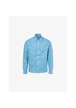 Mens Cp Company F-Zip Regular-Fit Cotton Overshirt