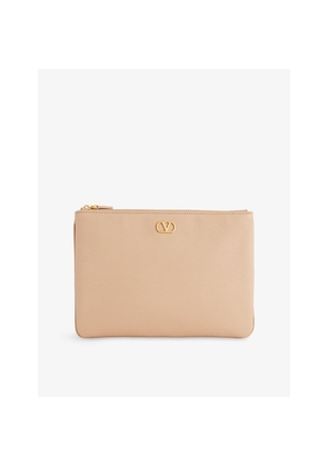 Womens Valentino Garavani Vlogo Signature Leather Pouch