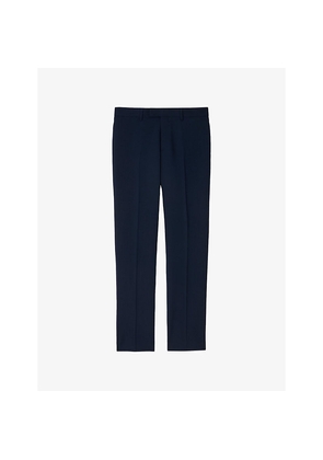 Mens Sandro Regular-Fit Straight-Leg Wool Trousers
