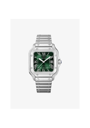 Santos De Cartier Medium Steel Automatic Watch