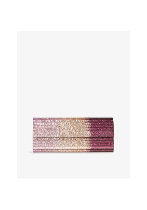 Womens Jimmy Choo Sweetie Silky Dégradé Glitter Plexi Clutch Bag