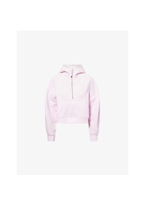 Womens Lululemon Scuba Oversized Half-Zip Cotton-Blend Hoody