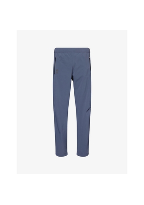 Mens On Logo-Print Mesh-Panelled Stretch-Woven Trousers
