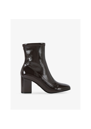 Womens Carvela Strut Faux-Leather Ankle Boots