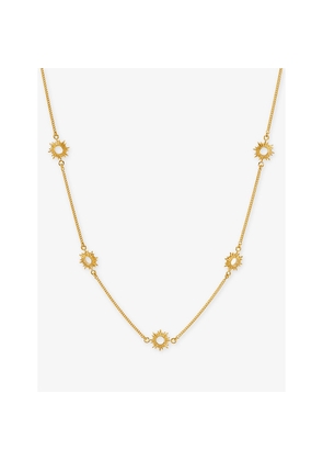 Womens Rachel Jackson Eternal Sun 22ct Yellow Gold-Plated Sterling-Silver Choker Necklace