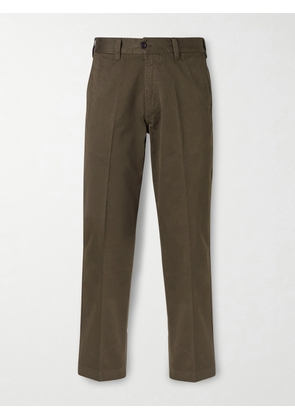 Drake's - HIM Straight-Leg Cotton-Twill Chinos - Men - Green - UK/US 30