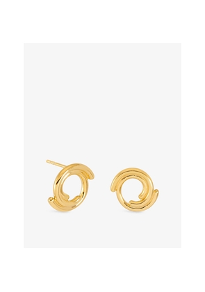 Womens Rachel Jackson Evolve Stud 18ct Yellow Gold-Plated 925 Sterling-Silver Earrings