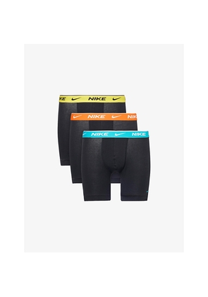 Mens Nike Everyday Pack Of Three Stretch-Cotton Boxer Briefs