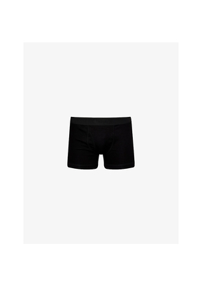Mens Tom Ford Branded-Waistband Cotton-Jersey Boxer Briefs