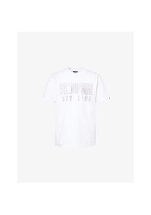 Mens Billionaire Boys Club Rhinestone Logo Cotton T-Shirt