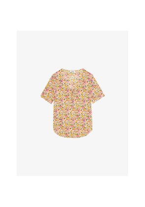 Womens Zadig&Voltaire Terzo Floral-Print Woven Top