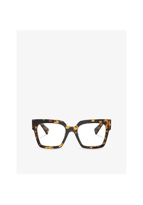 Womens Miu Miu Mu 04Uv Square-Frame Acetate Optical Glasses