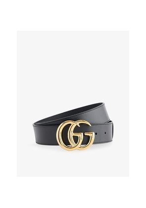 Mens Gucci Double G Leather Belt