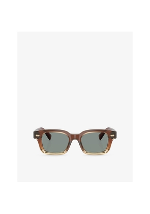 Brunello Cucinelli Bc4018S Jared Rectangle-Frame Acetate Sunglasses