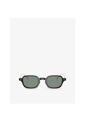 Giorgio Armani Ar8227T Rectangular-Frame Acetate Sunglasses