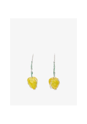 Womens Marni Tulip Enamelled Drop Earrings