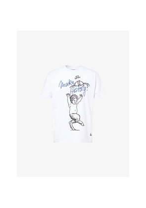 Mens Vivienne Westwood Fawn Classic Short-Sleeve Cotton T-Shirt