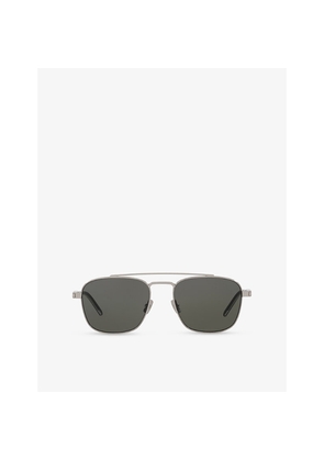 Womens Saint Laurent Sl 665 Aviator Metal Sunglasses