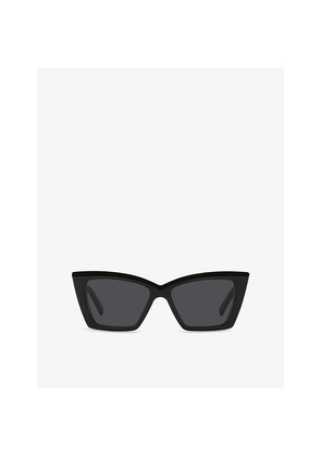 Womens Saint Laurent Sl 657 Cat Eye Acetate Sunglasses