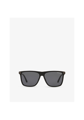 Womens Tom Ford Ft0832 59 Square-Frame Acetate Sunglasses