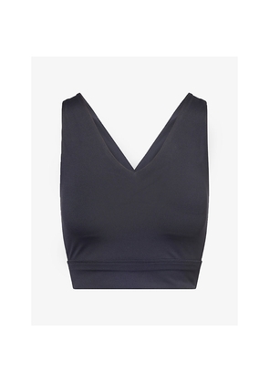 Womens Sisterly Tribe Softsculpt V-Neck Cross Back Sports Bra