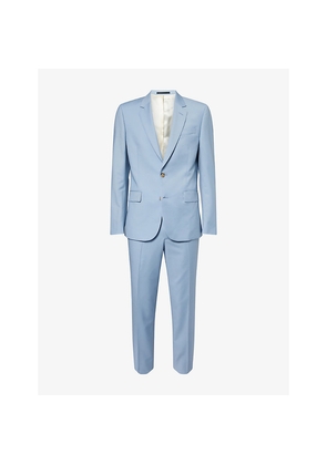 Mens Paul Smith Single-Breasted Tailored-Fit Wool-Blend Suit