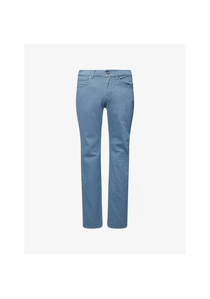 Mens 7 For All Mankind The Straight Mid-Rise Cotton-Chino Trousers