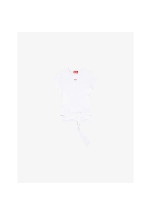 Mens Diesel T-Bunny-Tail Short-Sleeved Cotton-Jersey T-Shirt