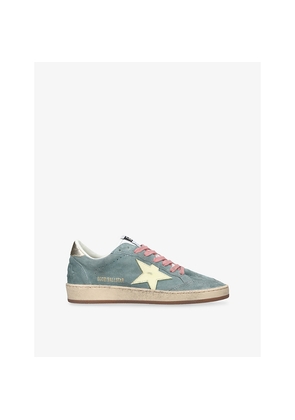 Womens Golden Goose Women's Ball Star Suede Low-Top Trainers