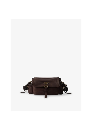 Womens Prada Explore Nappa Leather Shoulder Bag