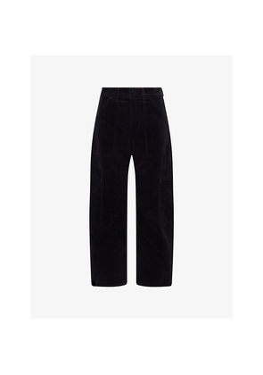Womens Citizens Of Humanity Marcelle Low Slung Cotton-Velvet Cargo Trousers