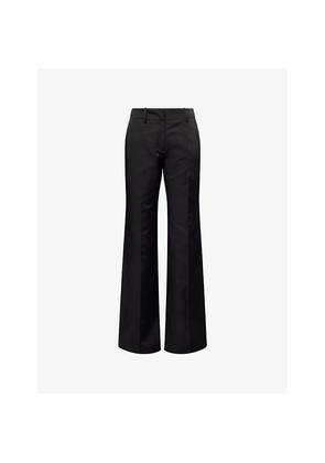 Womens Magda Butrym Relaxed-Fit Straight-Leg Cotton and Silk Trousers