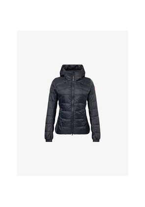 Womens Canada Goose Abbott Hooded Shell-Down Jacket