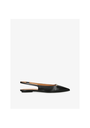 Womens TODS Barretta Leather Slingback Flats