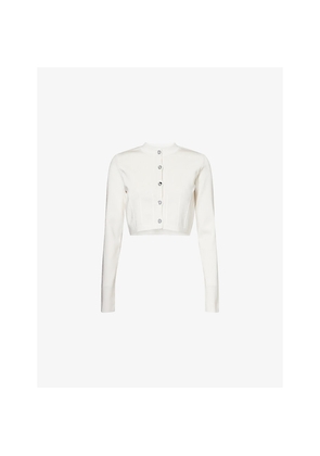 Womens Galvan Atalanta Crop Knitted Cardigan