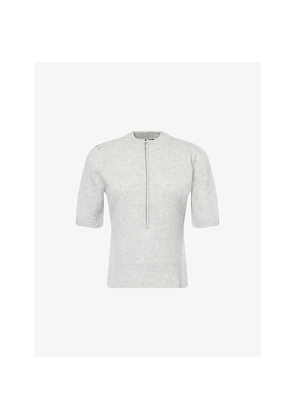 Womens Me And Em Short-Sleeve Knitted Cashmere T-Shirt