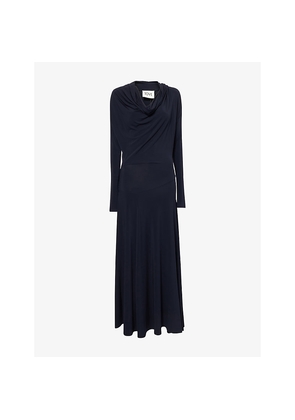Womens Tove Eadan Long-Sleeve Stretch-Jersey Maxi Dress
