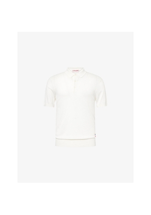 Mens Orlebar Brown Burnham Semi-Sheer Silk-Blend Polo Shirt