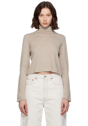 MM6 Maison Margiela Taupe Knitted Turtleneck