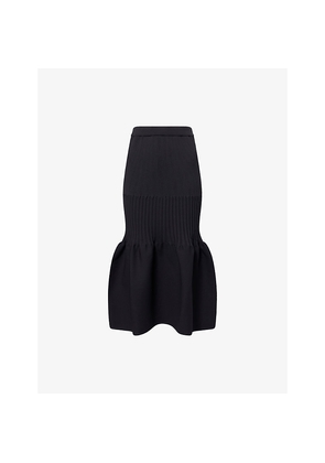 Womens CFCL Fluted Mermaid Flared Knitted Midi Skirt