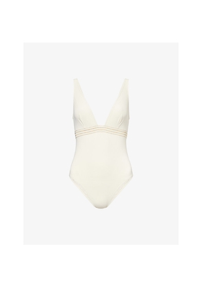Womens Eres Sillage Plunge-Neckline Swimsuit