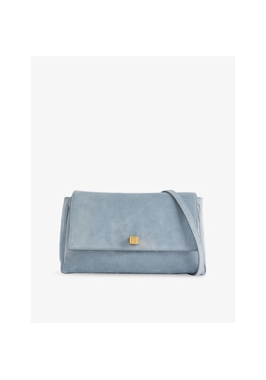 Womens Khaite Audrey Suede Crossbody Bag