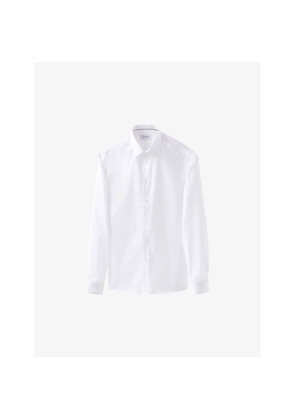 Mens Eton Signature Super Slim-Fit Cotton-Twill Shirt