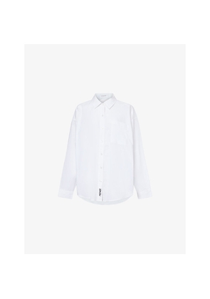 Womens Mother The Pushing Buttons Classic Cotton Shirt