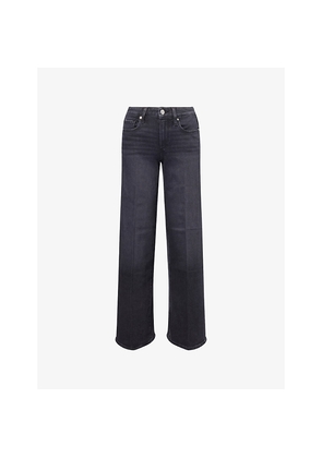 Womens Paige Tatum Wide-Leg Stretch-Denim Blend Jeans
