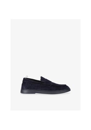 Mens Officine Creative Bones Suede Loafers