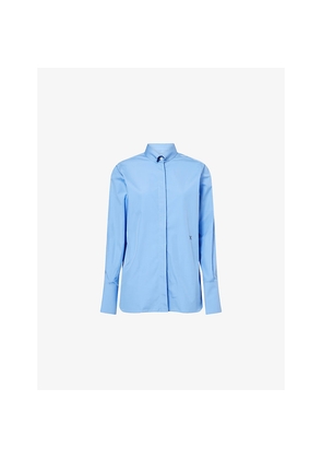 Womens Nackiye Saville Long-Sleeve Cotton Shirt